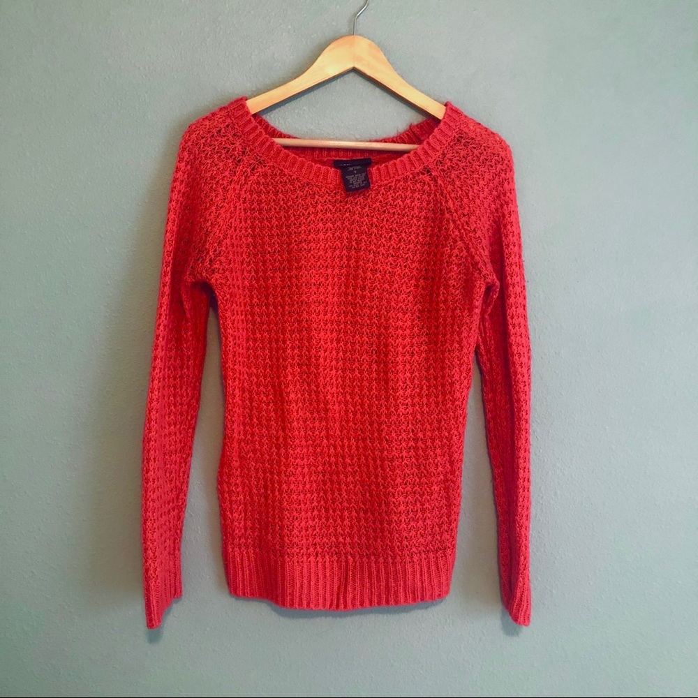 Red orange sweater S